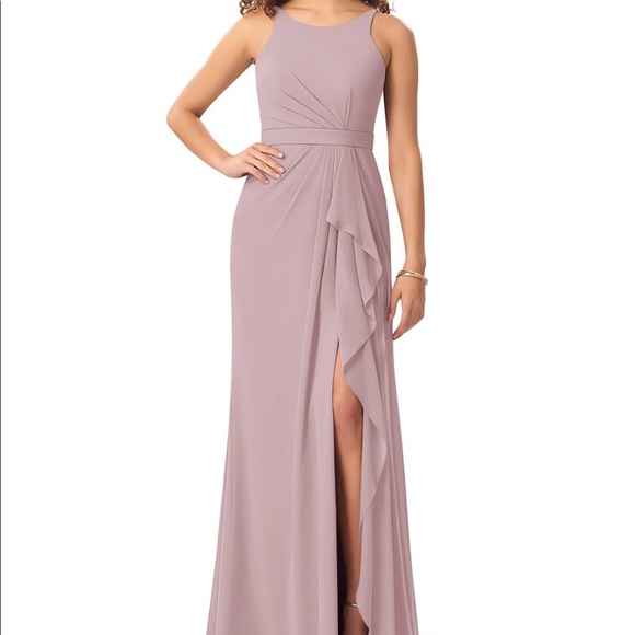 Azazie Cassandra Bridesmaid Dress in Vintage Mauve - Picture 3 of 4